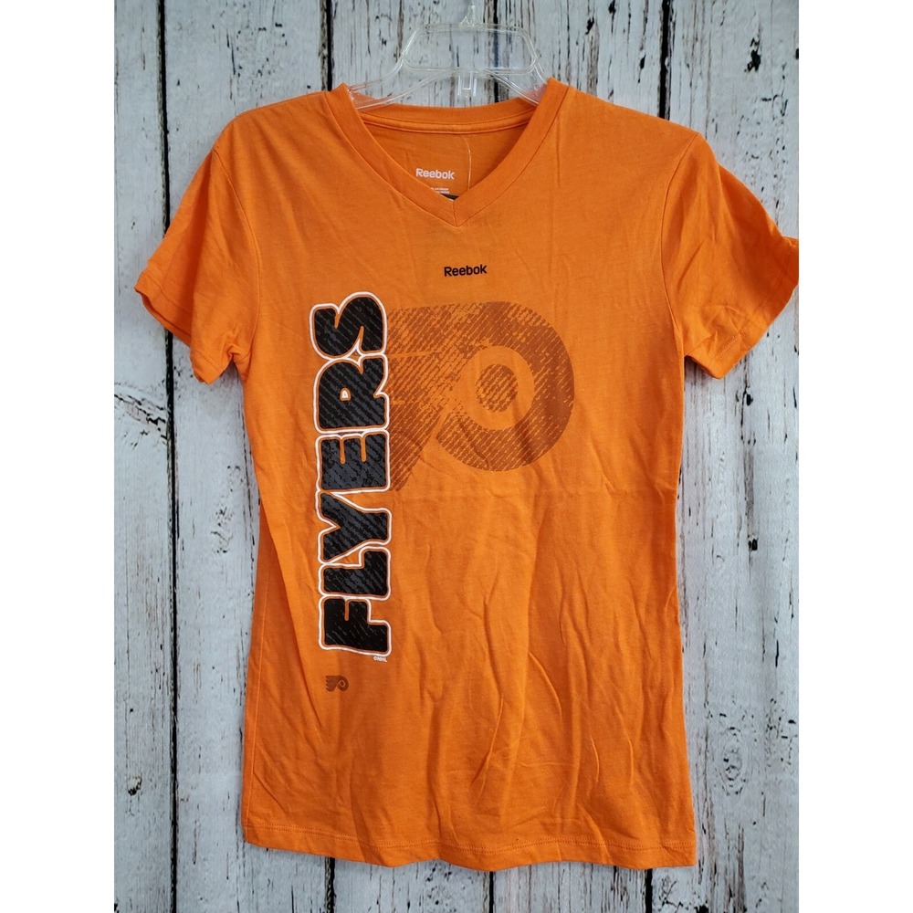 Reebok Girl's XL 16 Philadelphia Flyers NHL Short Sleeve T‑Shirt Tee Shirt NEW